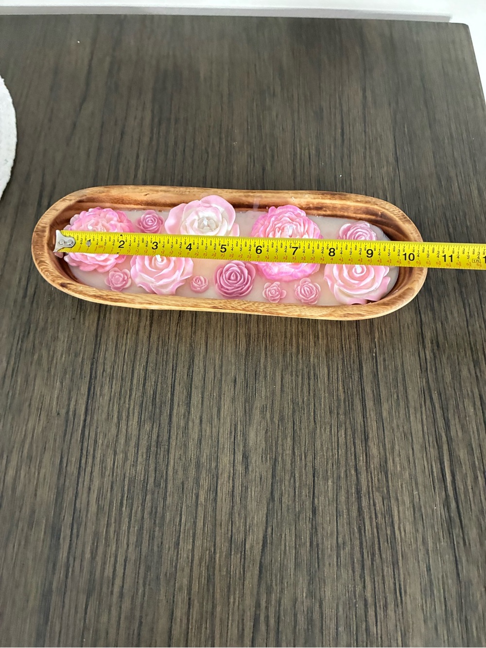 Pink Rose Candle Tray - Picture 4 of 5